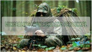 concealing equipment and personnel