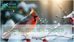 conical beaks for seed-eating
