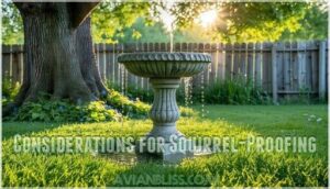 considerations for squirrel-proofing