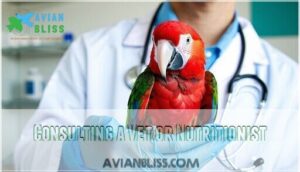 consulting a vet or nutritionist