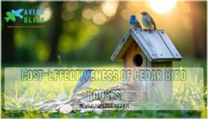 cost-effectiveness of cedar bird houses