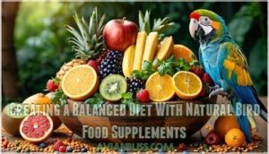 creating a balanced diet with natural bird food supplements