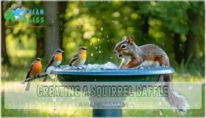 creating a squirrel baffle
