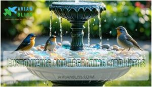 customizing and upgrading bird baths