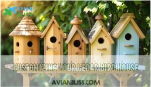 customizing your cedar bird house