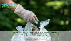 disposing of deceased birds disposing of deceased birds