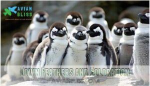 down feathers and coloration