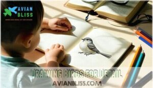 drawing birds for detail