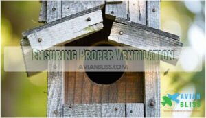 ensuring proper ventilation