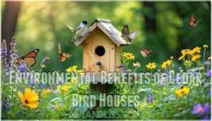 environmental benefits of cedar bird houses