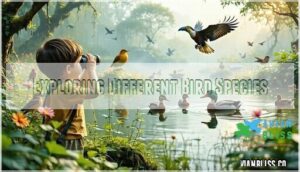 exploring different bird species