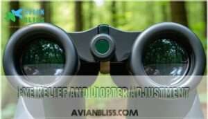 eye relief and diopter adjustment