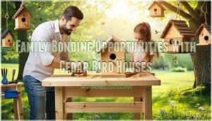 family bonding opportunities with cedar bird houses