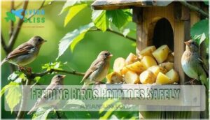 feeding birds potatoes safely
