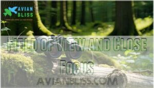 field of view and close focus