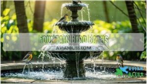 fountain bird baths