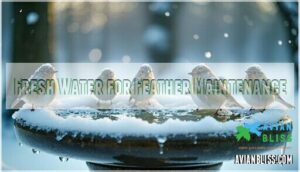 fresh water for feather maintenance
