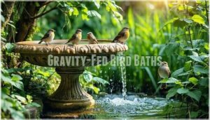 gravity-fed bird baths gravity-fed bird baths