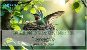 hummingbird nesting habits and preferences