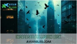 increased collision risk