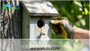 inspecting for damage