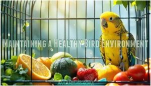 maintaining a healthy bird environment