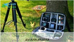 memory cards and batteries