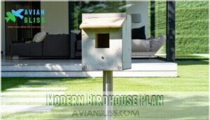 modern birdhouse plan