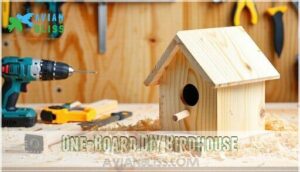 one-board diy birdhouse