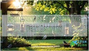 optimizing feeder setup for peak activity