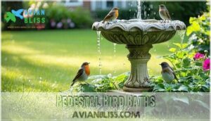 pedestal bird baths pedestal bird baths