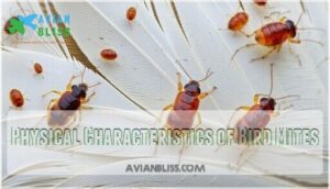 physical characteristics of bird mites