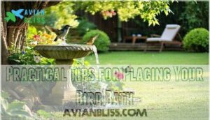practical tips for placing your bird bath