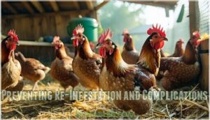 preventing re-infestation and complications