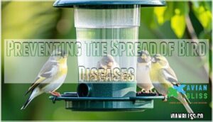 preventing the spread of bird diseases