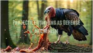 projectile vomiting as defense mechanism