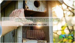 replacing damaged parts