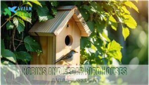 robins and cedar bird houses