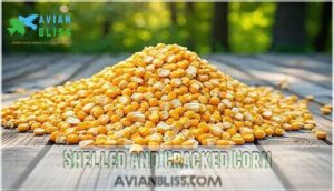 shelled and cracked corn
