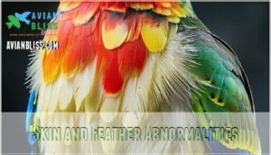 skin and feather abnormalities