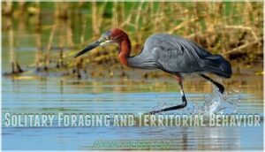solitary foraging and territorial behavior