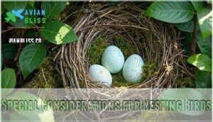 special considerations for nesting birds