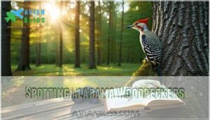 spotting alabama woodpeckers