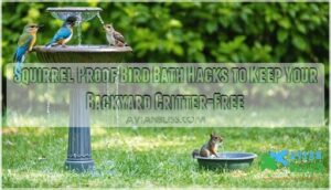 squirrel proof bird bath