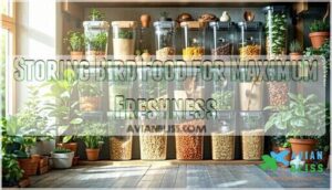 storing bird food for maximum freshness