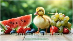 suitable fruits for baby ducks