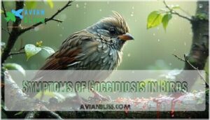 symptoms of coccidiosis in birds symptoms of coccidiosis in birds