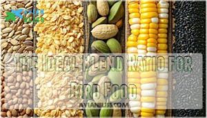the ideal blend ratio for bird food
