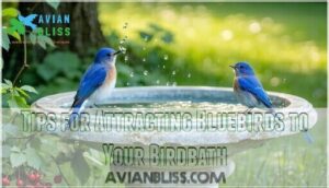 tips for attracting bluebirds to your birdbath