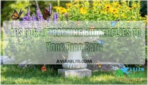 tips for attracting butterflies to your bird bath